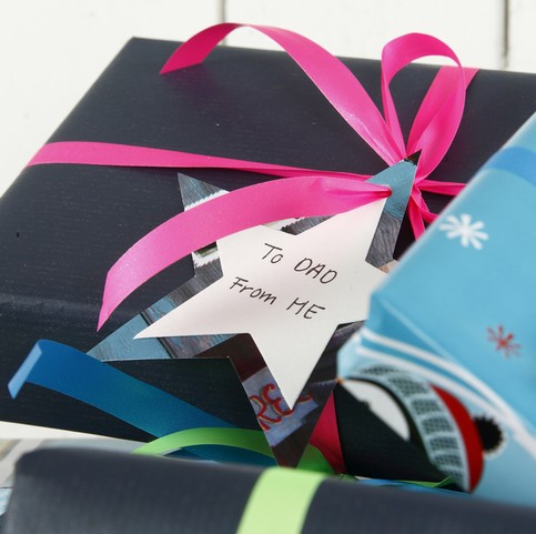 Gift Wrapping in Blues