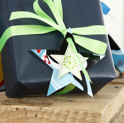 Gift Wrapping in Blues