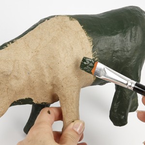 Festive cows and horses