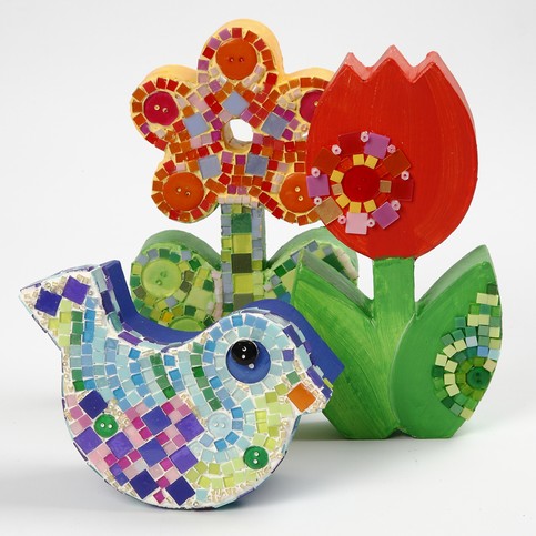 Mosaic on Papier-M ch  Items