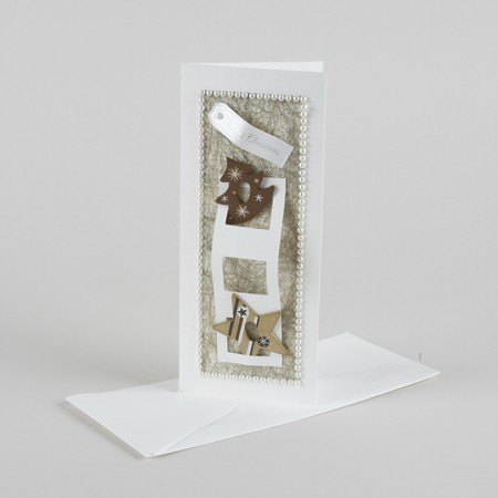 Card with Christmas effects