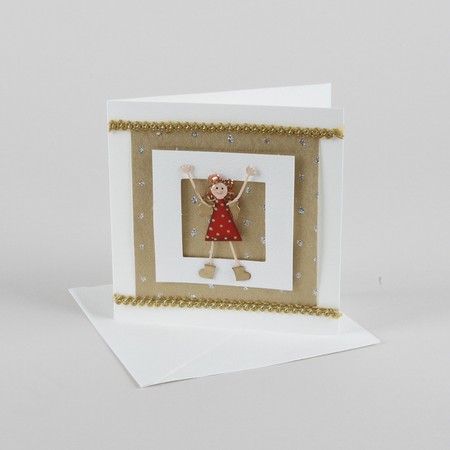 Card with Christmas effects