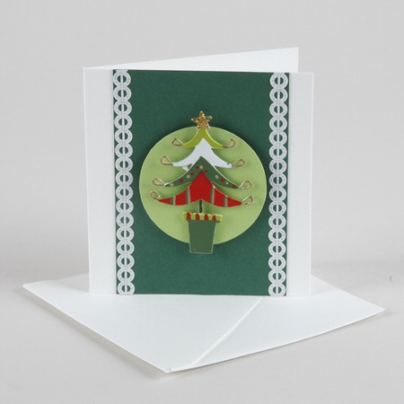 Card with Christmas effects