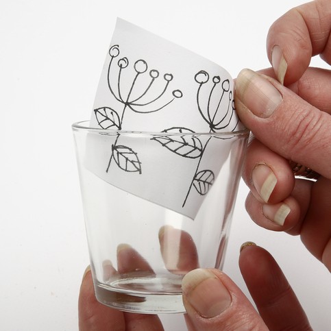 Glass decorated with Glass Ceramic Paint