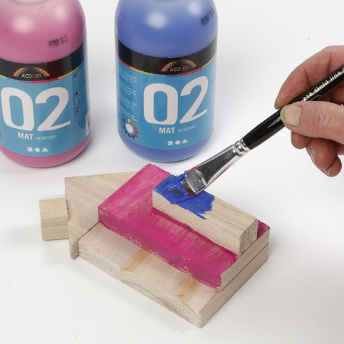Animals and People made from Strips of Wood