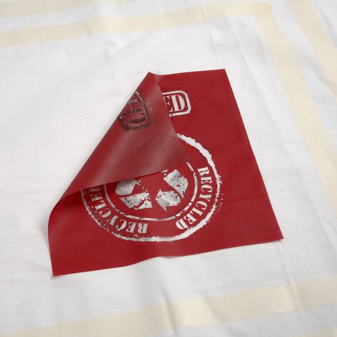 Screen Stencil Prints on a Tea Towel and a Cushion Cover