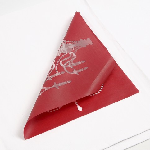 Screen Stencil Prints in Embroidery Frames