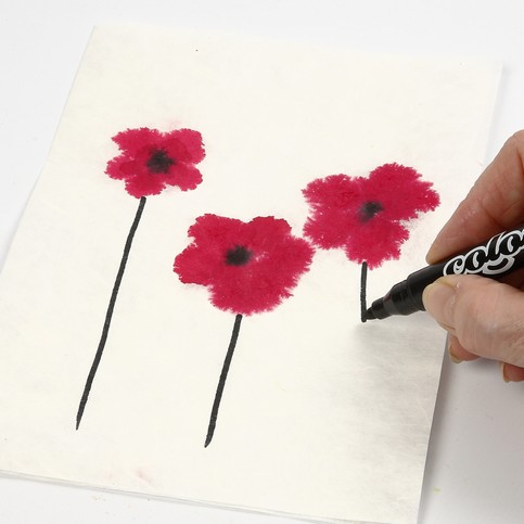 Watercolour on Straw Silk Paper