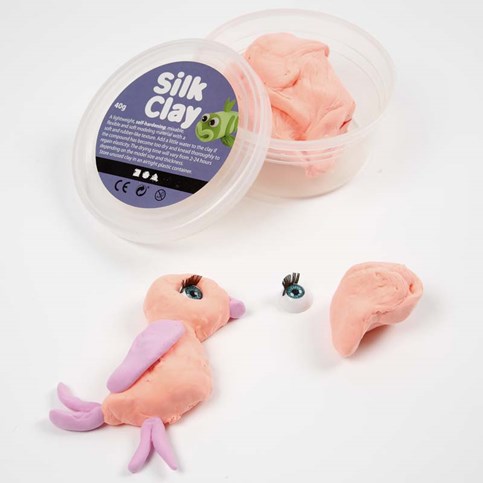 Magnets with Silk Clay and big Eyes with Eyelashes