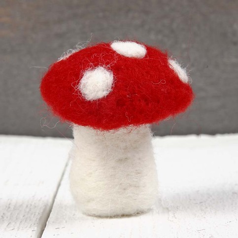 A Felted Mushroom