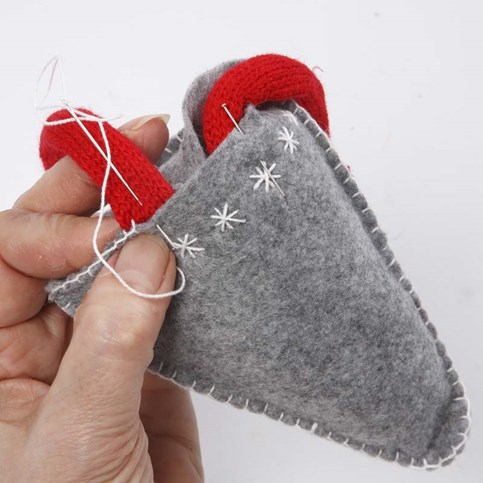 Felted Pixies with long Knitted Tube Socks