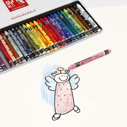 A Christmas Card with an Angel in Watercolour