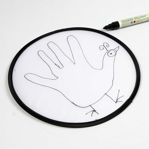 Textiles decorated with Fabric Markers and 3D Liner
