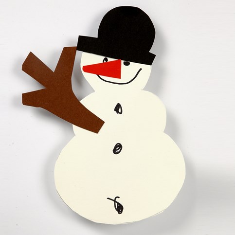 A Reindeer and other Christmas Figures made from Card