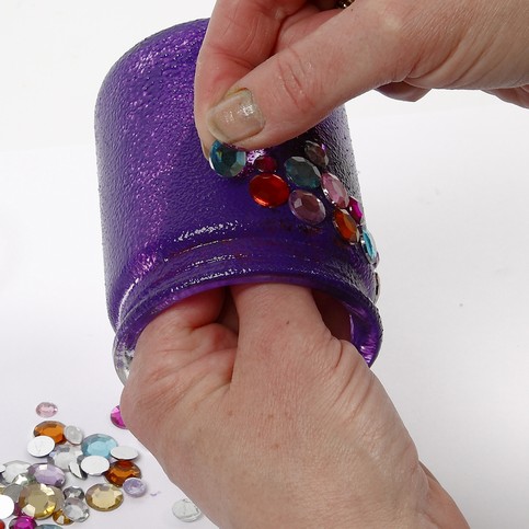 Candle Holders with Rhinestones