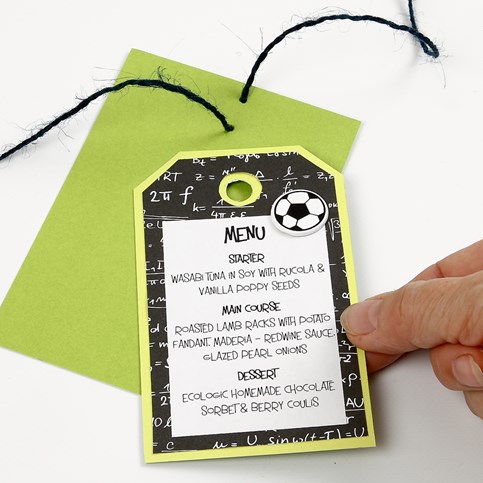A Card Series with Football and Manilla Tag