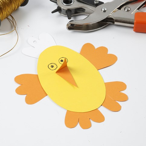 Easter Decorations from Card using a flexible Template
