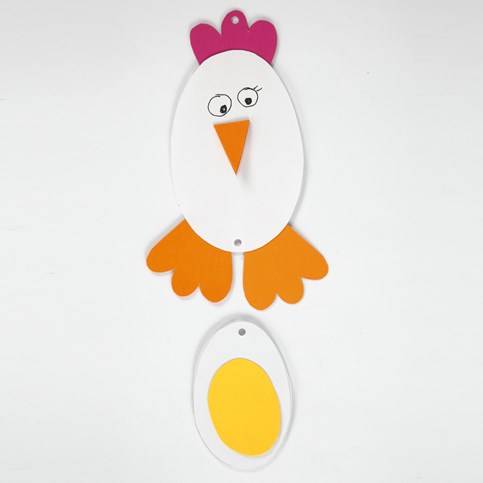 Easter Decorations from Card using a flexible Template