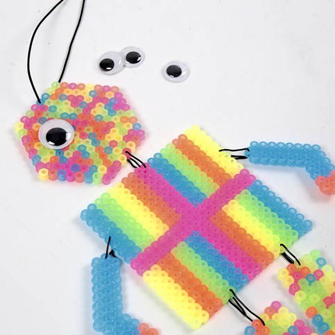 Bead Figures made on a Peg Board