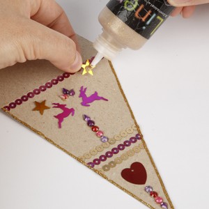 Bunting with Sequins and Rhinestone