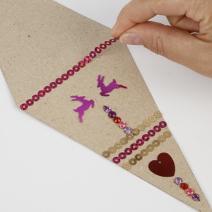 Bunting with Sequins and Rhinestone