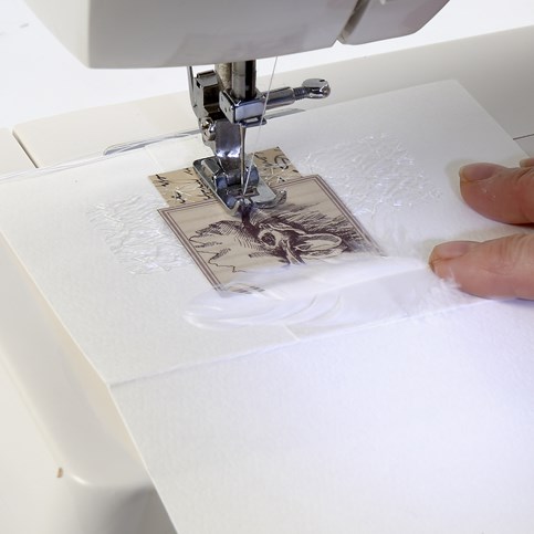 Easter Greeting Cards with sewn on Decorations and Vivi Gade Design Paper