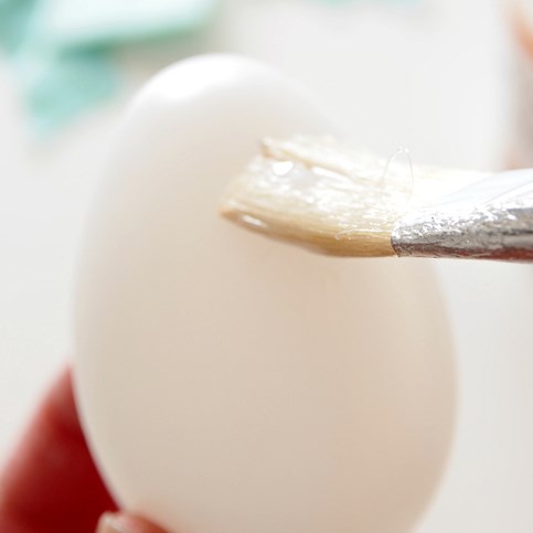 Natural Eggs decorated with Skagen Decoupage Paper