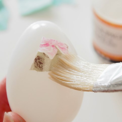 Natural Eggs decorated with Skagen Decoupage Paper