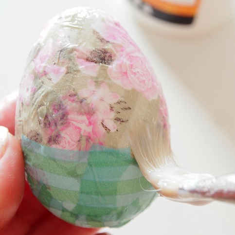 Natural Eggs decorated with Skagen Decoupage Paper