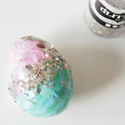 Natural Eggs decorated with Skagen Decoupage Paper