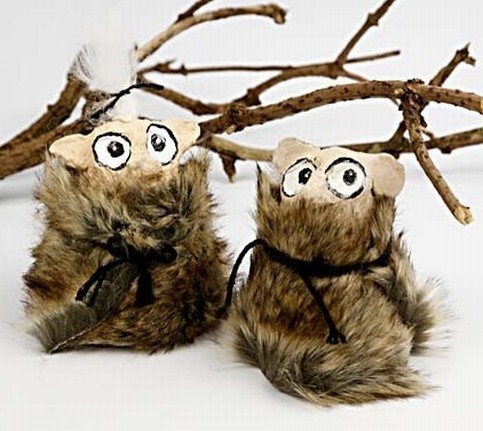 Forest trolls with papier-m ch  pulp