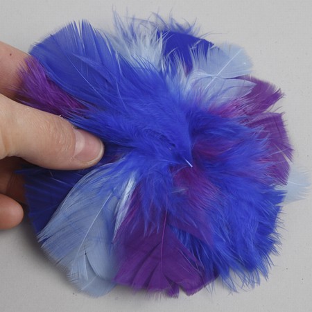 A Hair Band with a Feather Flower