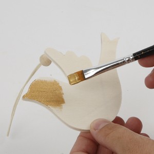 Wooden birds hangings