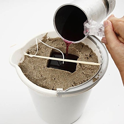Candle making in Sand