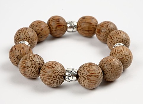 Bracelet with coconut beads - 97265