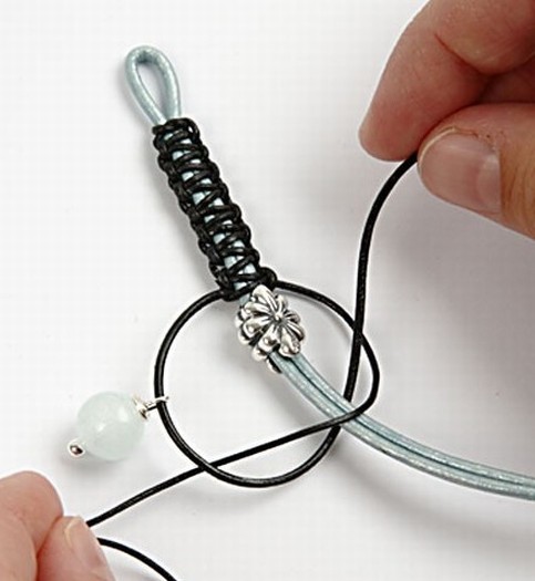 Braided bracelet in two colours