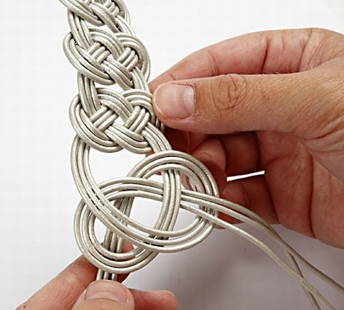 A Braided Leather Bracelet