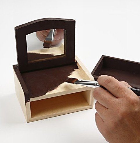 A Mirror Dresser with a Drawer