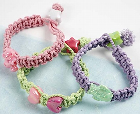 Macram Pastel Bracelets