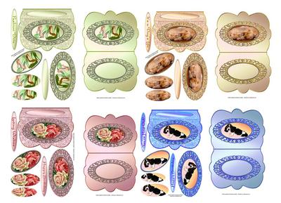 Scalloped Oval Ironwork Pyramid Cards tutorial Image-3