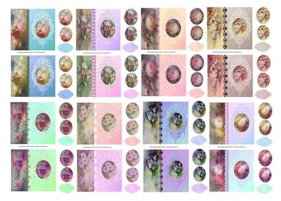 Value Vintage Floral Side Panel Pyramid Cards tutorial Image-2
