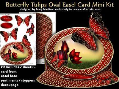 Butterfly Oval Easel Mini Kit Image-10