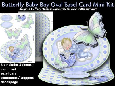 Butterfly Oval Easel Mini Kit Image