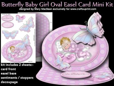 Butterfly Oval Easel Mini Kit Image-2