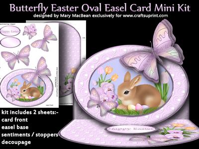 Butterfly Oval Easel Mini Kit Image-5