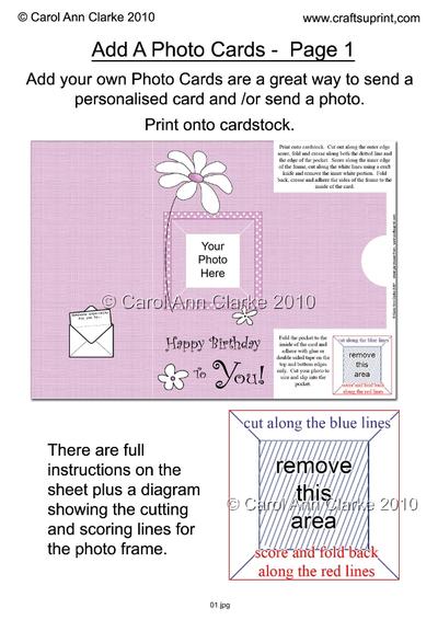 Add a Photo Cards PDF