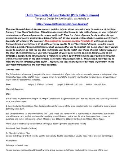 My 'I Love Shoes' collection PDF