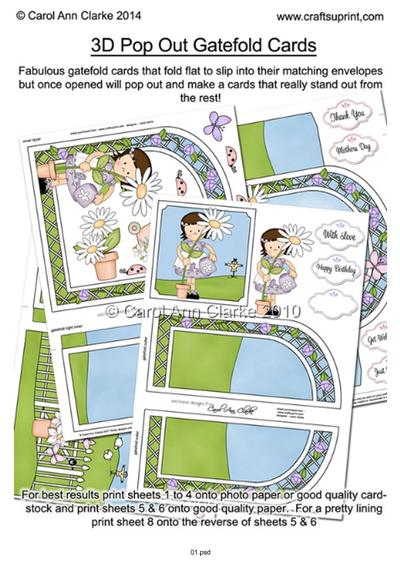 3D Pop Out Gatefold Card Tutorial PDF