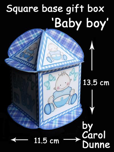 Square based gift box tutorial Image