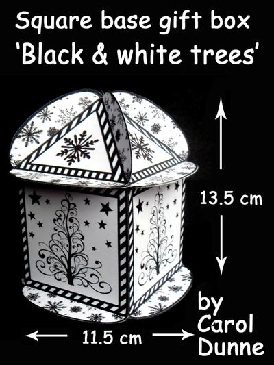 Square based gift box tutorial Image-3